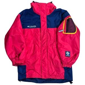 Vintage Columbia Sport Pullover Navy / Red / Yellow Jacket (Size S)